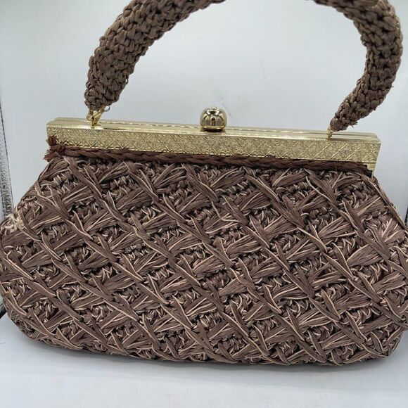 RARE Vintage Marchioness Rafia Purse. - Picture 8 of 15